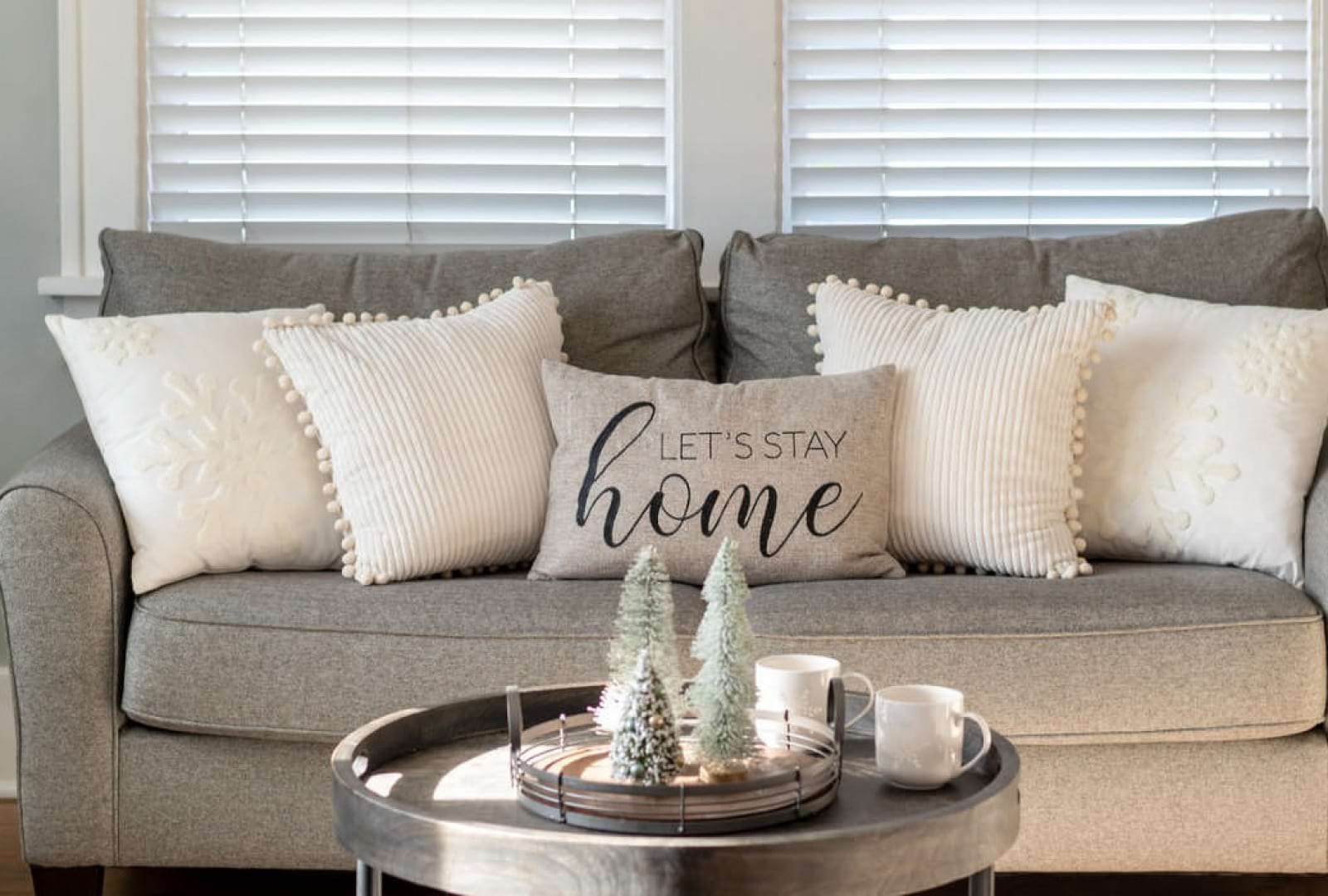 Furnished living room with at our American Fork Apartments